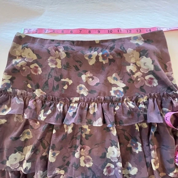 NWOT: Ralph Lauren Floral Tiered Skirt in Size 10 - Picture 4 of 8